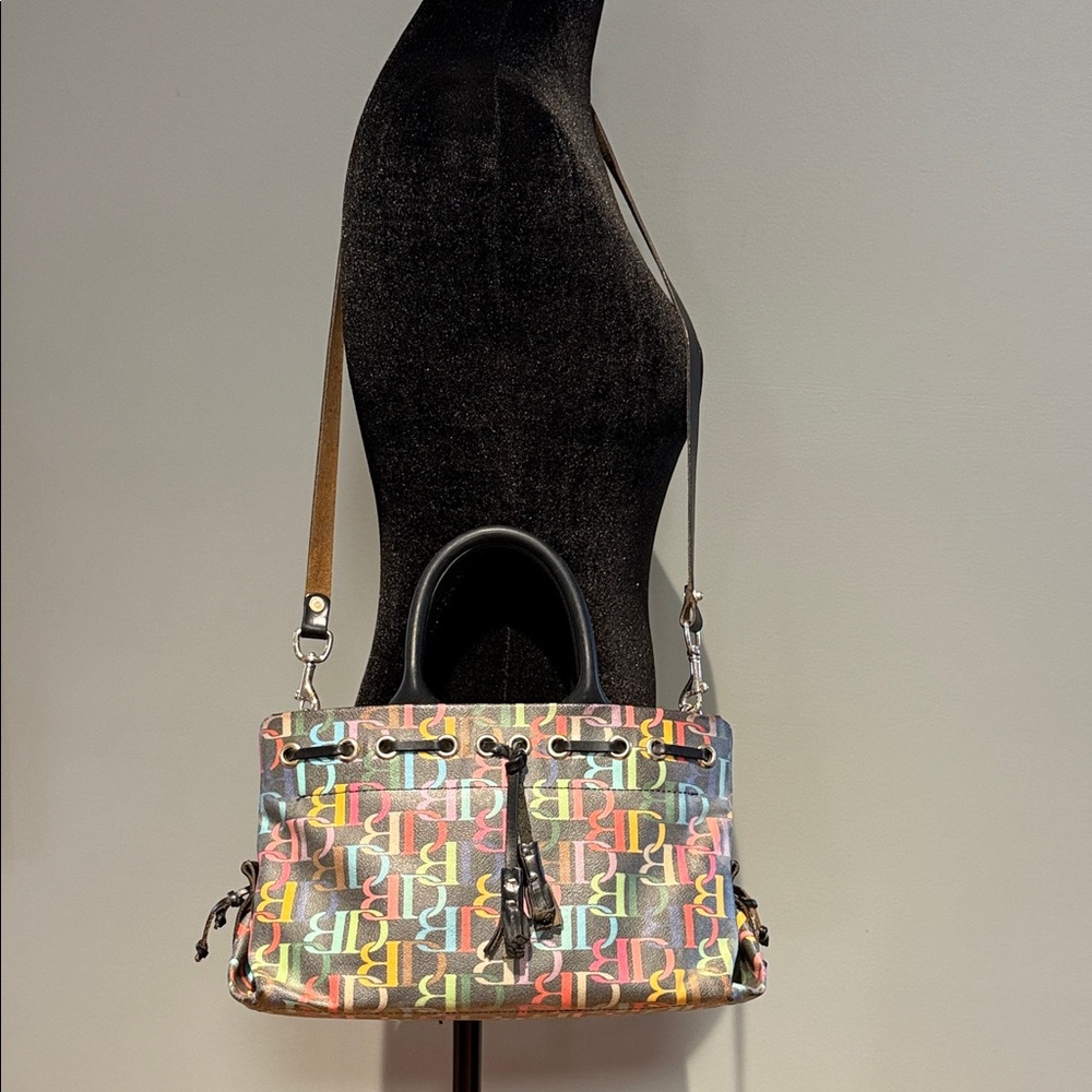 Dooney & Bourke Multicolor Logo Satchel - Picture 10 of 10